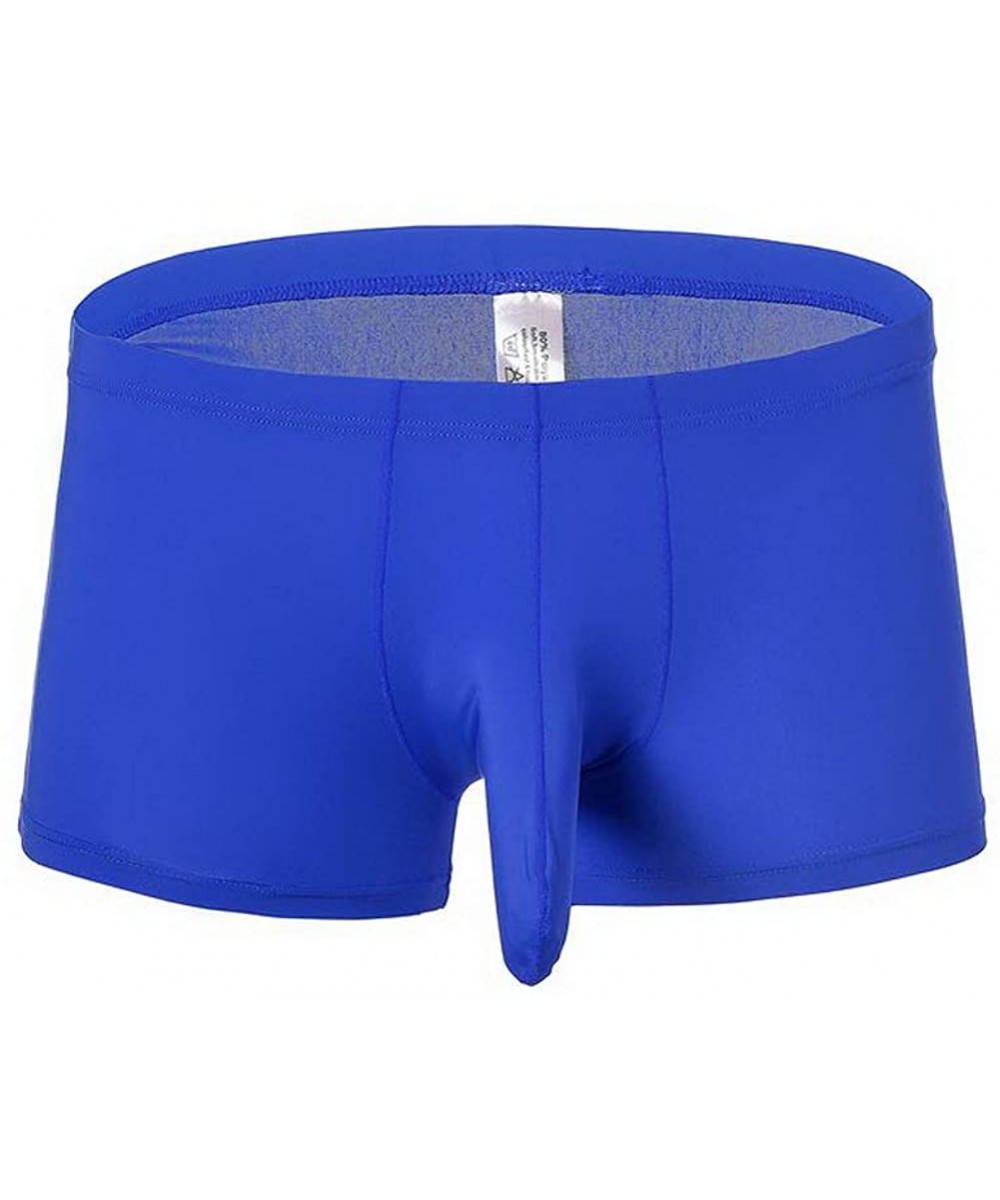 Men's Ice Silk Underwear Boxer Elephant Nose Boxer Multi Pack - Gr+wh ...