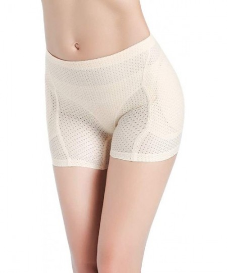 Shapewear Womens Shapewear Tummy Control Shorts High-Waist Panty Body Shaper Bodysuit - Beige - C518U7DQ37E