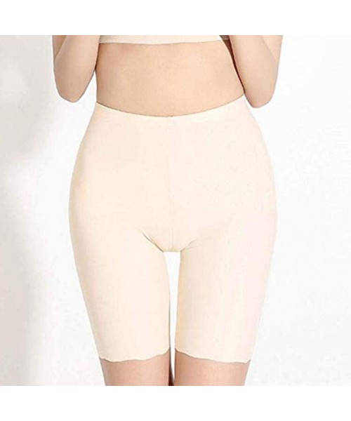 Tops Soft Underwear Panties- Ladies Sexy Ice Bottom Pants Three Pairs Plain Underwear Comfortable Safety Pant - A - CQ18W78SLYO