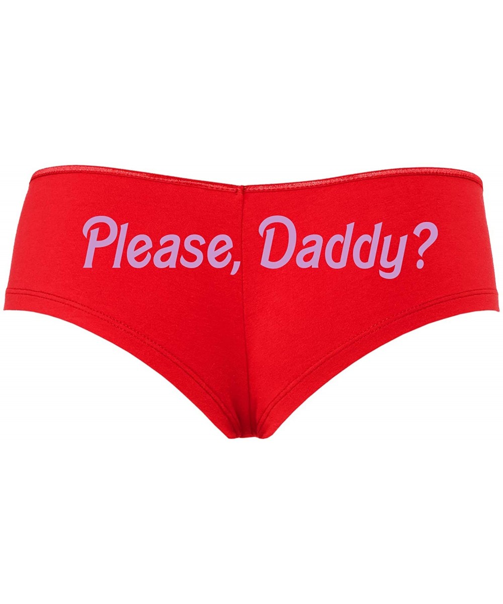 Panties Please Daddy Yes Daddy DDLG Red Sexy Boyshort Panties BDSM Sub - Lavender - CU18SO0Y2HL