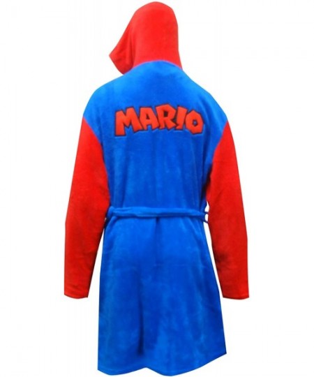 Robes Men's Super Mario Plush Adult Robe - CO18KQITM8T