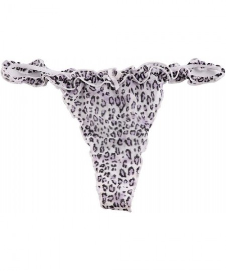 Panties 6 Pack Sexy Women's Thongs Ruffle Frilly Mesh Panties Transparent Underwear - 181123-1 - CA193T3LNZW