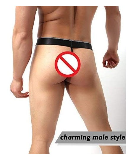 G-Strings & Thongs New Men's Underwear Stretch Bulge Pouch G-String Thong Bikini Briefs - 8 - C81800HUY63