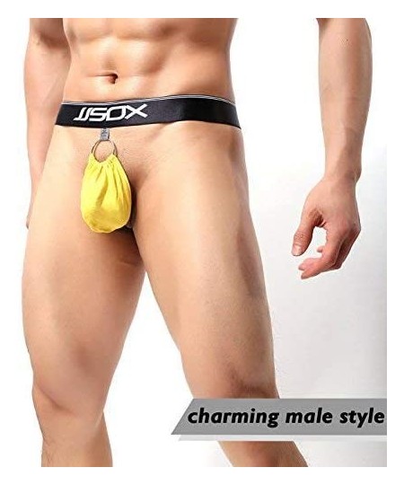 G-Strings & Thongs New Men's Underwear Stretch Bulge Pouch G-String Thong Bikini Briefs - 8 - C81800HUY63