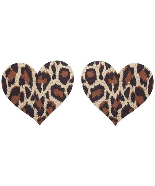 Accessories Leopard shape Nipple Pasties Breast Nipple Cover Stick on Bra Disposable - 10 Pairs Heart - CV12FYUXSD3