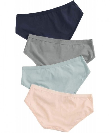 Panties Women's Cotton Soft Underwear Bikini Panties Briefs - Multicolored-1 - CF194GUGLZS