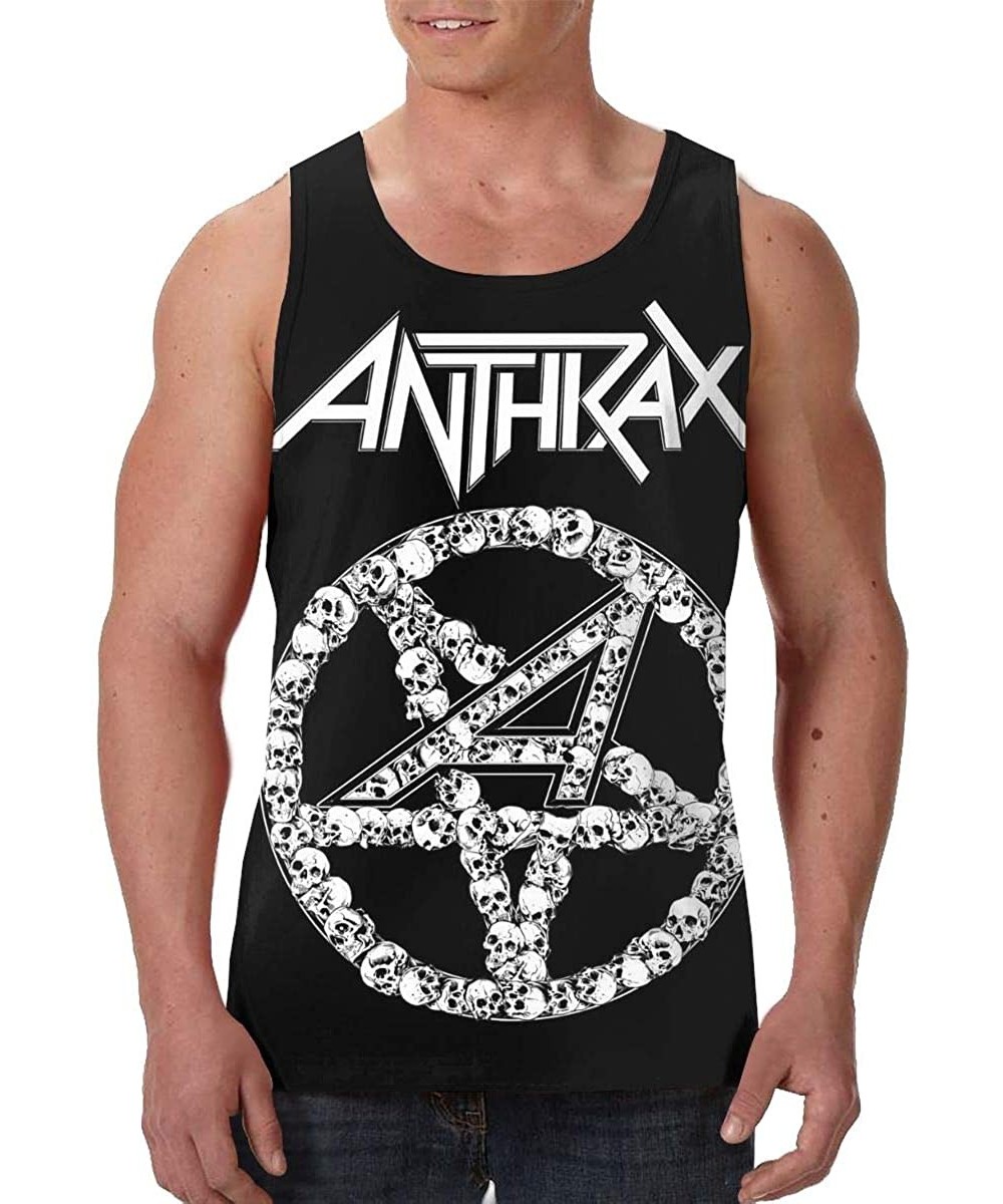 Undershirts Anthrax Mens Trend A-Shirt Black - CZ19DCSDDS7