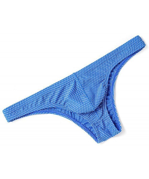 G-Strings & Thongs 2019 Men Briefs Panties Sexy Underwear Cueca Homme Calzoncillos Male Underpants Shorts Lingerie - F Blue-3...