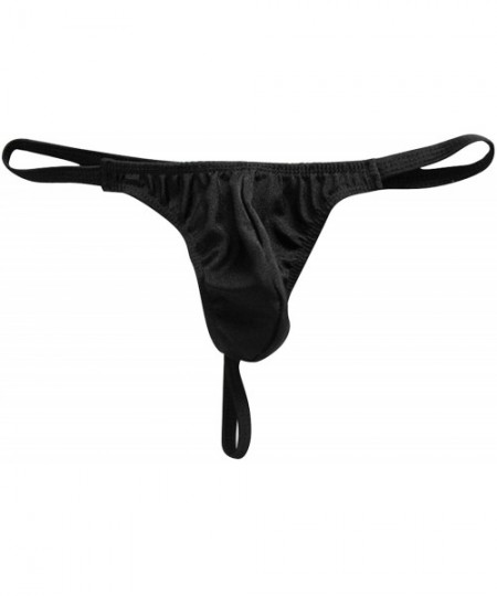 G-Strings & Thongs Sexy New Hot Thin Belt Men G Strings and Thongs Tight Jocks Erotic Pouch Sissy Panties Underwear - Red - C...