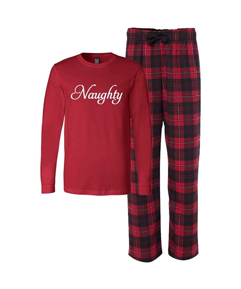 Sleep Sets Naughty Flannel Christmas Pajamas - CX12MALF6NP