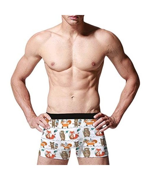 Boxer Briefs Ribal Woodland Creatures Fashion Breathable Men's Underwear Boxer Briefs Bikini Swimwear - CW18ACCT82A