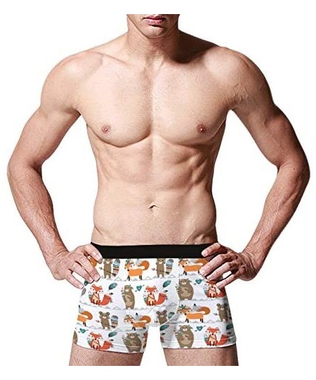 Boxer Briefs Ribal Woodland Creatures Fashion Breathable Men's Underwear Boxer Briefs Bikini Swimwear - CW18ACCT82A