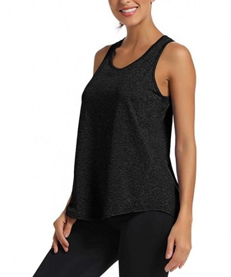 Bras Women's Yoga Shirts Workout Tops for Women Racerback Tank Yoga Shirts Gym Clothes - Black - CZ1965396QS