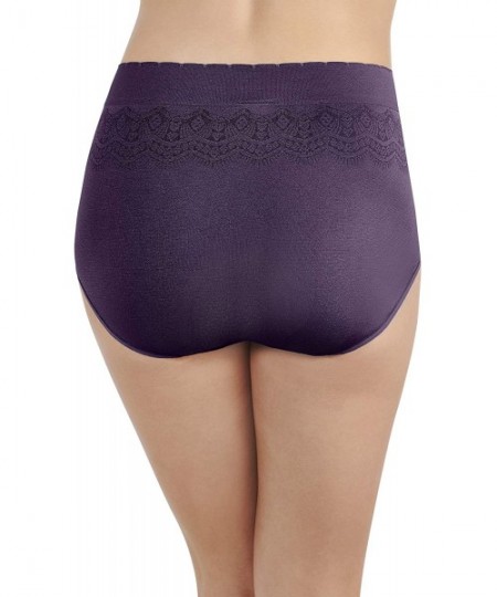 Panties Women's No Pinch-No Show Seamless Brief Panty 13170 - Deep Mulberry - CF18GR0K6DG