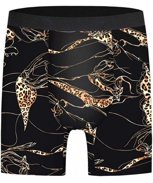 Briefs Men's Novelty 3D Print Briefs Slim Fit Elastic Underwear Shorts - Multicolor4 - C119DWIQDC6