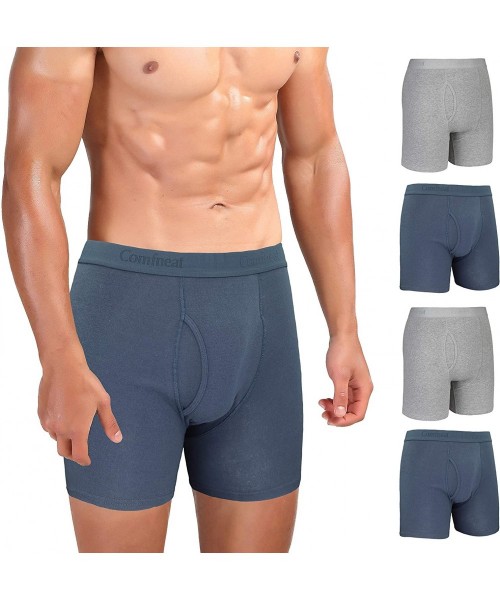 Boxer Briefs Men's 5 or 7-Pack Boxer Briefs Cotton Spandex Tagless Comfy Underwear Soft Stretchy - Dark Grey+grey Melange Pac...