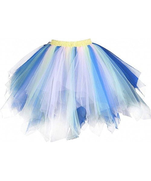 Slips Adult Tutu Skirts for Women Plus Size Dancing Skirt Layered Tulle Petticoat Halloween Tutu - K - CB194X225MR
