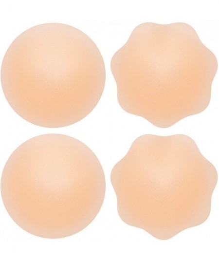 Accessories Silicone Nipple Covers Breast Petals - 2 Pairs - Reusable Pasties - Adhesive Bra - One Size Fits All - Round and ...