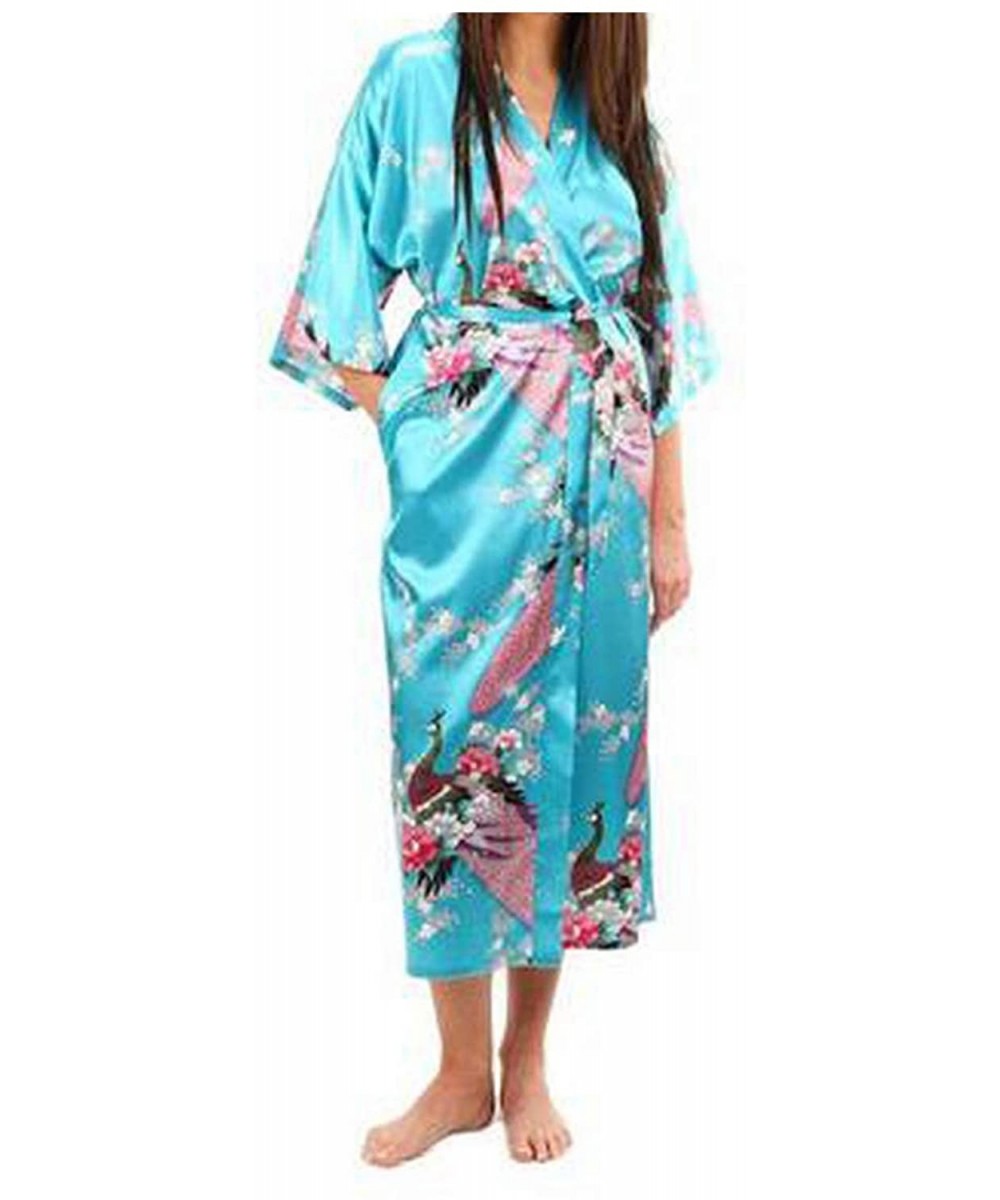 Robes Satin Robes for Brides Wedding Robe Sleepwear Silk Pajama Casual Bathrobe Animal Rayon Long Nightgown Women Kimono XXXL...