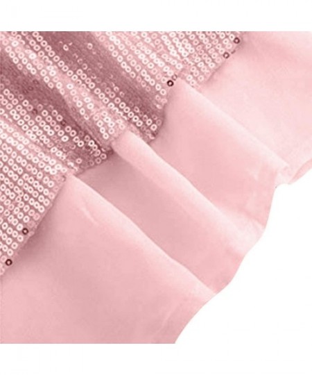 Tops Women's Summer Sequin Vest Sleeveless U-Neck Beaded Backless Top Sling T-Shirt - C3-pink - CV1947ZK3DC
