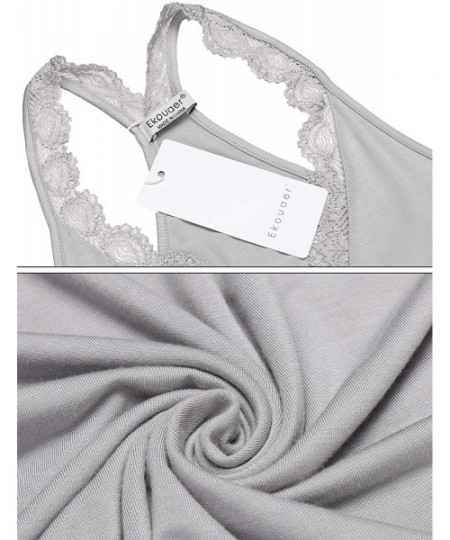 Sets Pajamas Womens Sexy Lingerie Sleepwear Cami Shorts Set Nightwear - Grey 2 - CT18A9T0WY7
