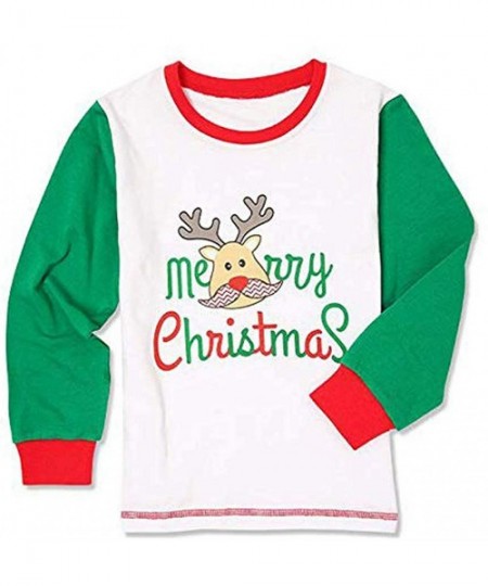 Sleep Sets Merry Christmas Family Matching Christmas Pajamas Adults Baby Kids Sleepwear Nightwear - Kid - C018W32UK9I