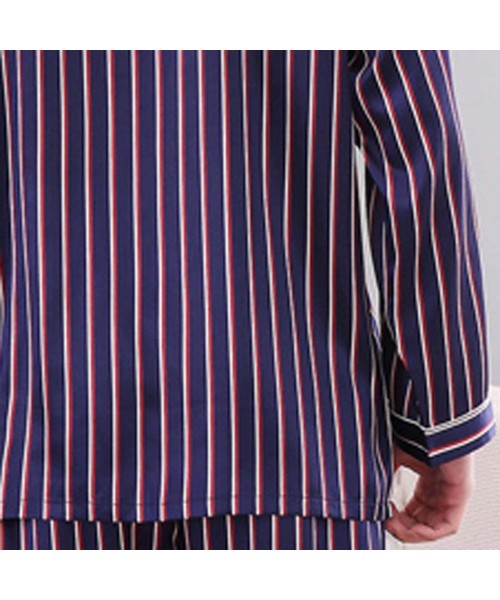 Sleep Sets Fashion Stripe Pyjamas Set Casual Home Clothes Sleepwear Nightwear - Long Sleeved-purple - CO18NDMS9CX