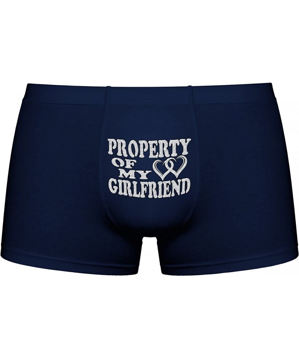 Boxers Cool Boxer Briefs | Property of My Girlfriend | Innovative Gift. Birthday Present. Novelty Item. - Dark - CN183WXMNE5