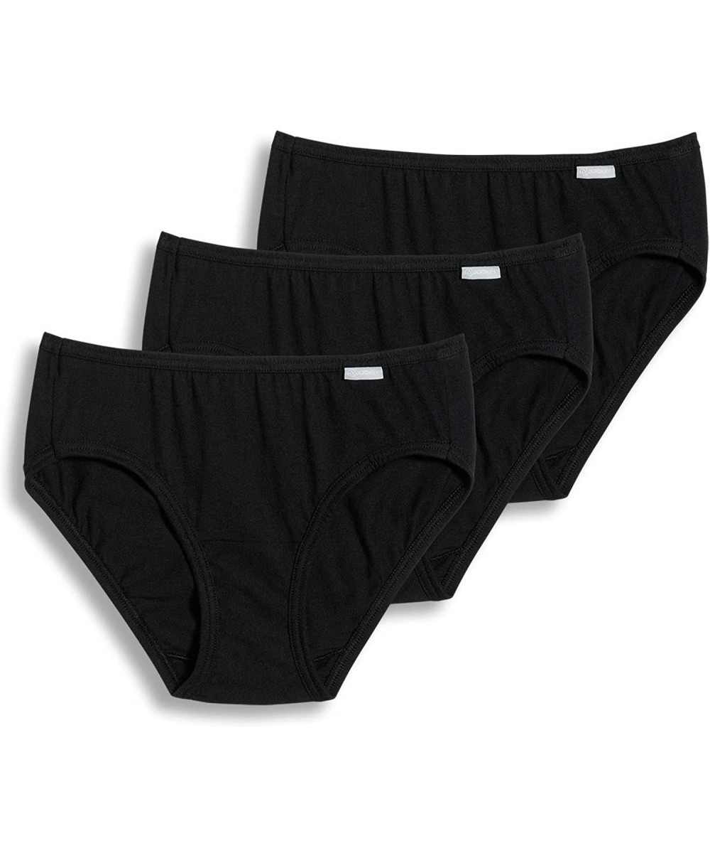 Panties Women's Underwear Plus Size Elance Bikini - 3 Pack - Black - C611IPA89KL
