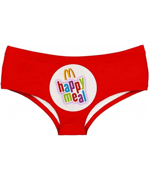 Panties Fun Womens Funny Underwear - Sexy Panties Bachelorette Gift XS-XXL - Happy Meal - CA18ZOIQ68L