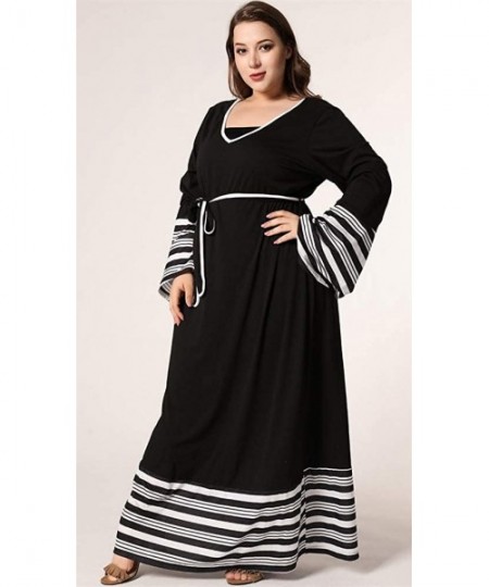 Nightgowns & Sleepshirts Women Loungewear Casual Nightshirt Long Nightgown - Black Style 3 - CI1900YUM74