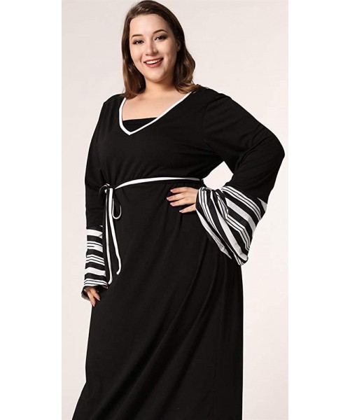 Nightgowns & Sleepshirts Women Loungewear Casual Nightshirt Long Nightgown - Black Style 3 - CI1900YUM74