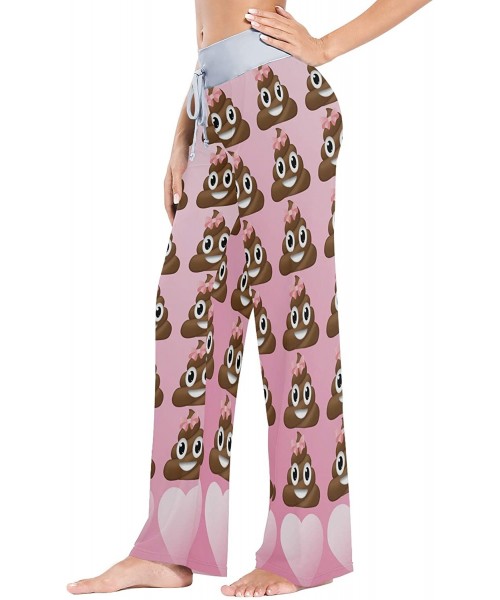 Bottoms Women Pajama Pants Sleepwear Comfy Casual Palazzo Lounge Pants Wide Leg - Color 1 - CQ197QSGZW7
