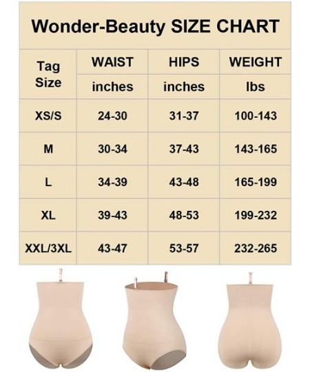 Shapewear Control Panties for Women Shapewear High Waist Body Shaper Underwear Tummy Control Panty Waist Trainer - Beige - CV...