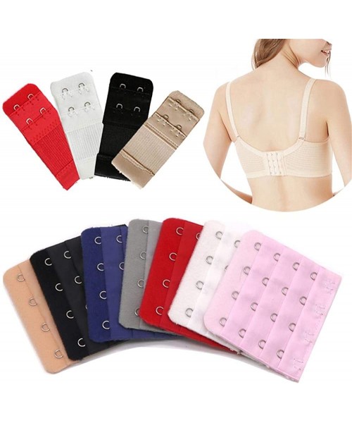 Accessories Women Intimates Accessories Bra Strap Extender 4 Rows Hooks Clasp Underwear Sewing Tools Adjustable Extenders - 3...