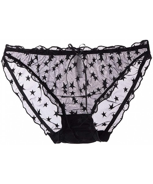 Thermal Underwear Women's Sexy Lace Soft Seamless Sexy Lace Underwear Briefs Underpants Panty- 1pc - Black - CE1950XS9XX