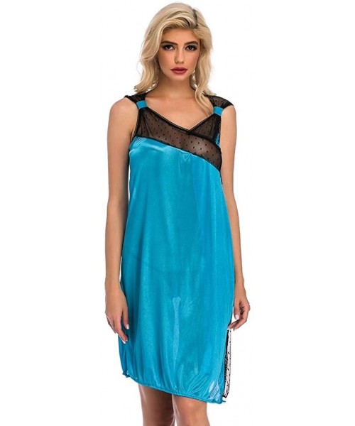 Garters & Garter Belts Lingerie for Women- Plus Size Sexy New Women Lingerie Sleepwear Perspective Split Lace Splice Dress wi...