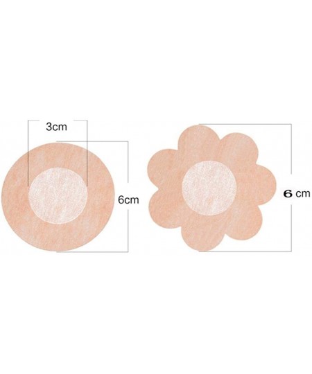 Accessories 5 Pairs Nipple Covers Breast Petals Sticker Disposable Adhesive Bra Pad Pasties - Flower Shape - CQ19DLL3Q8Z