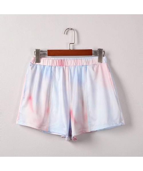 Nightgowns & Sleepshirts Women Summer Shorts Athletic Casual High Waist Pajama Shorts with Pockets Tie Dye Fashion Hot Pants ...
