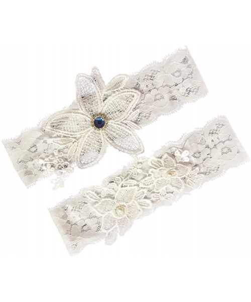 Garters & Garter Belts Wedding Bridal Lace Garter Set Keepsake Toss Tradition Vintage - 2pc (02-ivory) - CT182OOSN4S