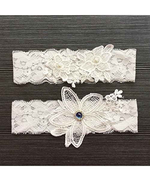 Garters & Garter Belts Wedding Bridal Lace Garter Set Keepsake Toss Tradition Vintage - 2pc (02-ivory) - CT182OOSN4S
