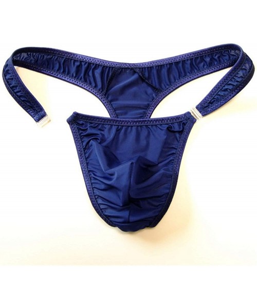 G-Strings & Thongs New Sexy Hot Underwear Translucent Men Nylon Thongs Bikini Briefs G Strings/Jocks/Tanga/T Back Size - Blac...