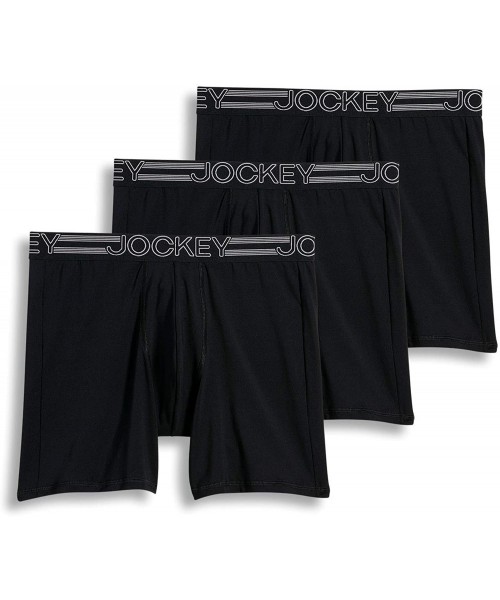 Briefs Men's Underwear Active Microfiber Midway Brief - 3 Pack - Black - CP12DGSV2V5