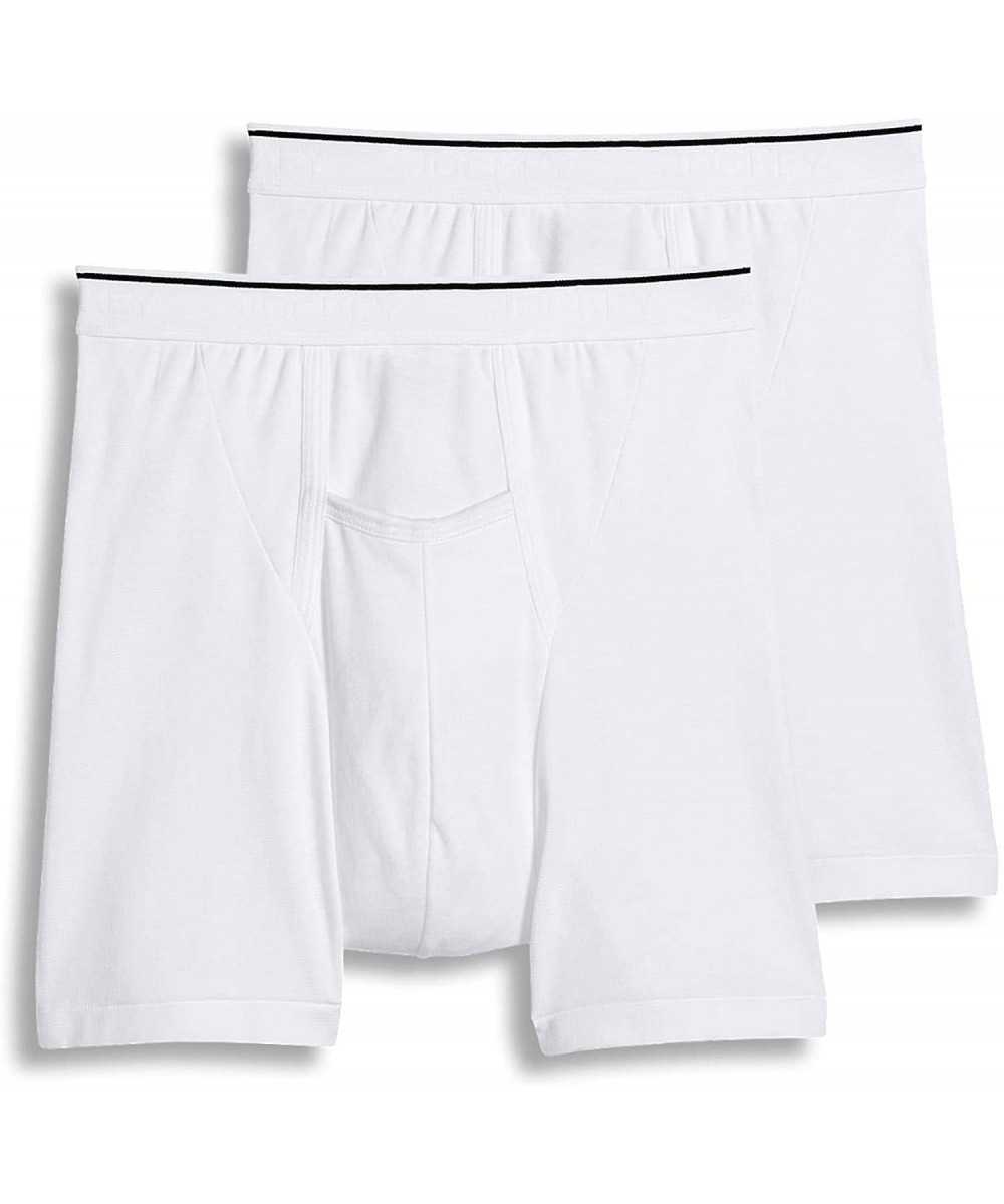 Boxer Briefs Men's Underwear Pouch Boxer Brief - 2 Pack- White- 2XL - CA1928RLXID