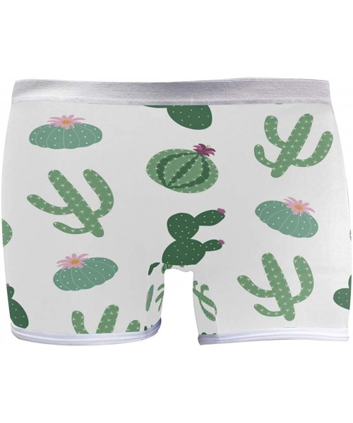 Panties Womens Underwear Boy Shorts Panties Green Cactus Cute Funny Cartoon Plant Ladies Comfort Boy Shorts Panty - 3d Print ...