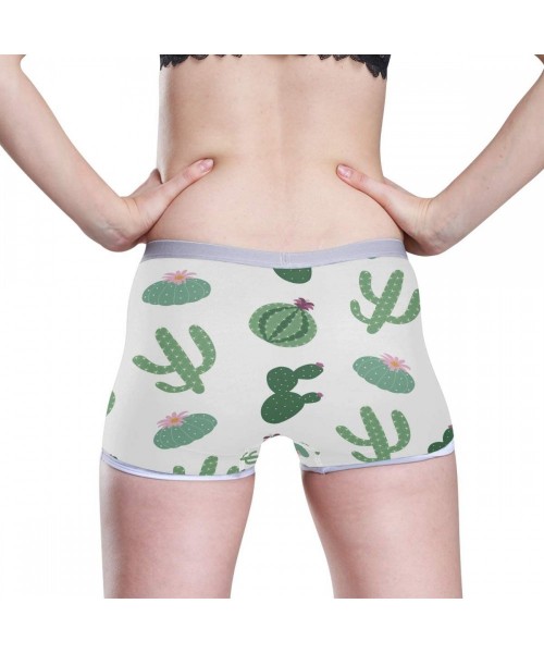 Panties Womens Underwear Boy Shorts Panties Green Cactus Cute Funny Cartoon Plant Ladies Comfort Boy Shorts Panty - 3d Print ...