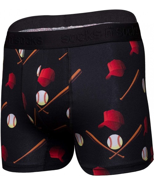 Boxer Briefs Mens Boxer Briefs-Premium Underwear for Men-Stylish & Comfortable Boxer-Gift Box - Baseball - C518N0MNWUQ