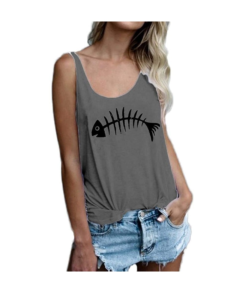 Camisoles & Tanks Camisole for Women Gibobby Cute Cat Print Tank Tops Summer Loose Tops Beach Party Vest Casual T-Shirt - P-g...