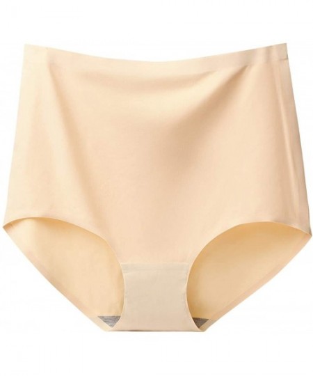 Panties Women High Waist Plus Size Panties No Show Full Coverage Underwear Briefs - Set-7(3 Pack) - C218TE53ZG5