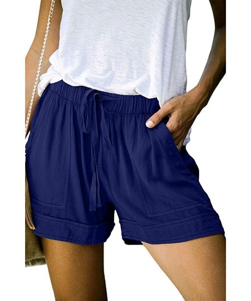 Nightgowns & Sleepshirts Women Casual Comfy Drawstring Elastic Waist Soild Summer Beach Shorts with Pockets Fashion Hot Pants...